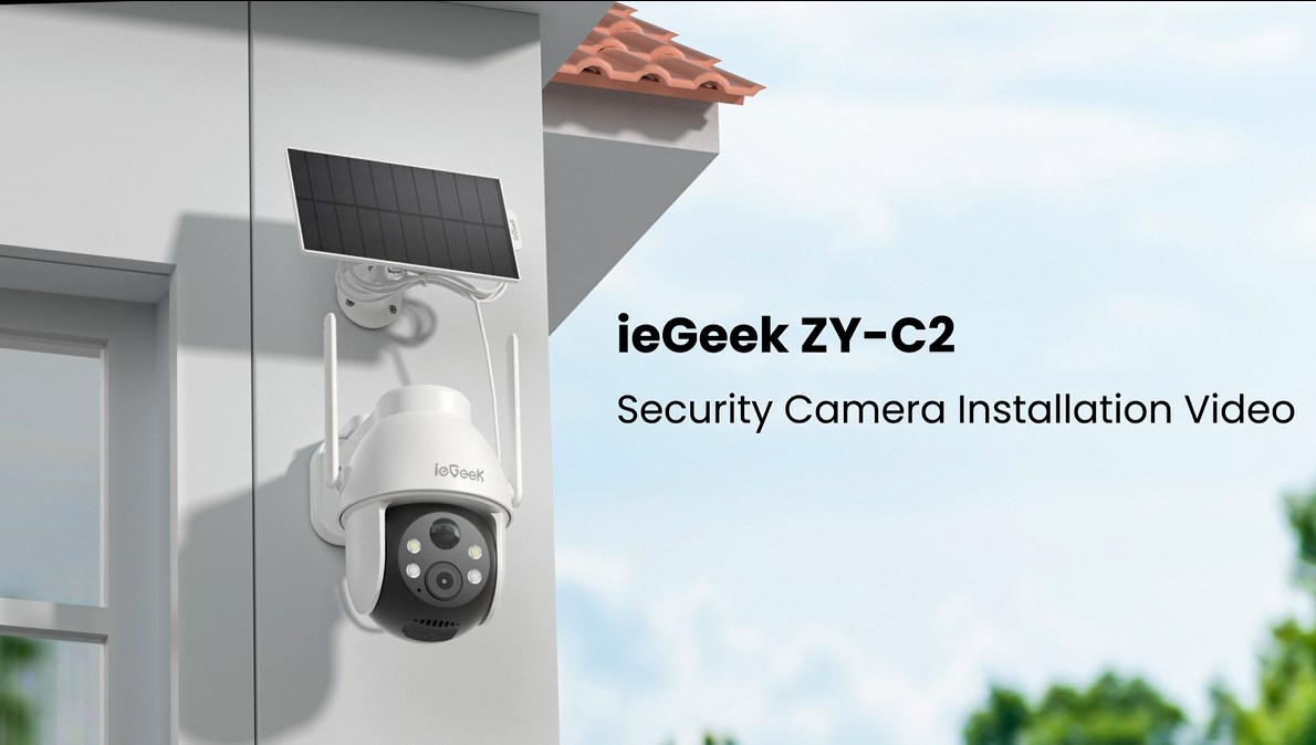 Watch ieGeek ZY-C2 Solar Camera Installation and Connection Video